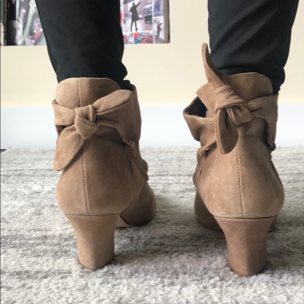 Tan booties